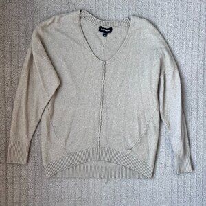 Express | Oversized Sweater with Center Seam Detail